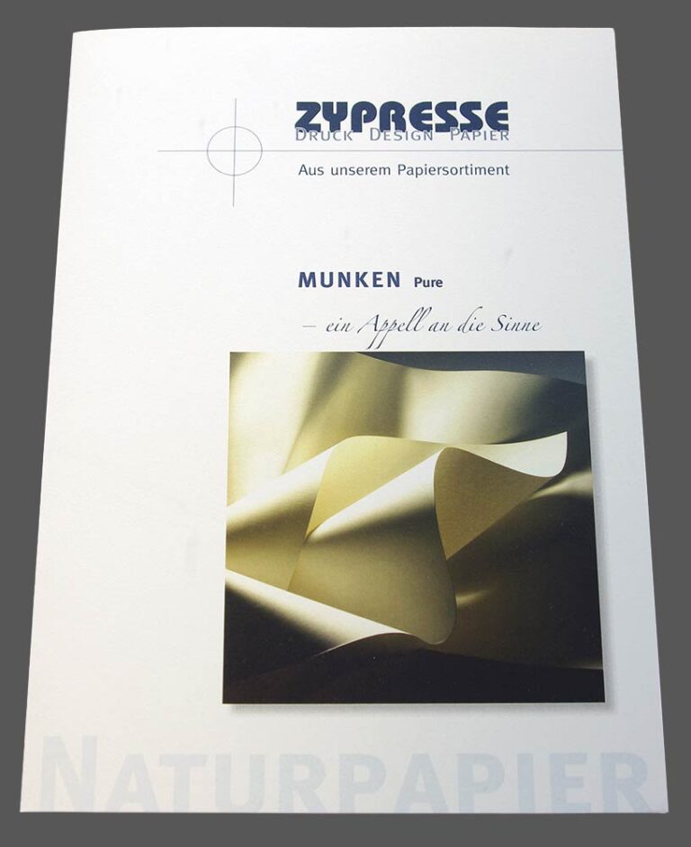 Mustermappe von Papier Munken Pure